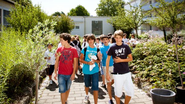 Adolescents en séjour linguistique à Bad Schussenried en Allemagne